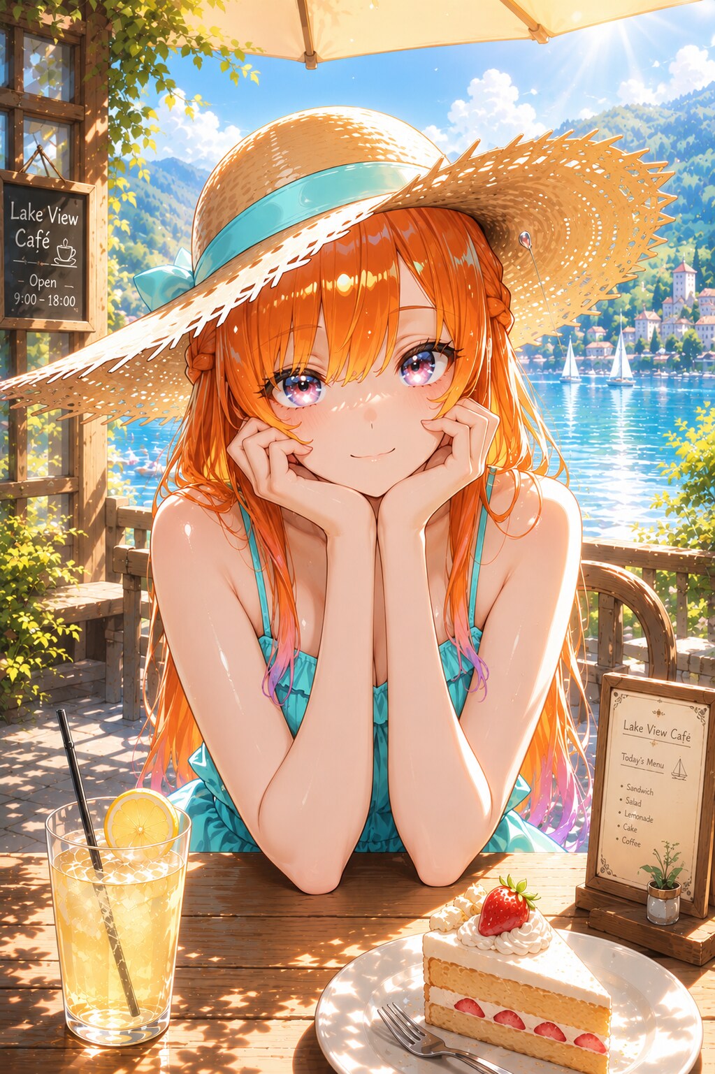 湖畔のリゾートカフェ☆