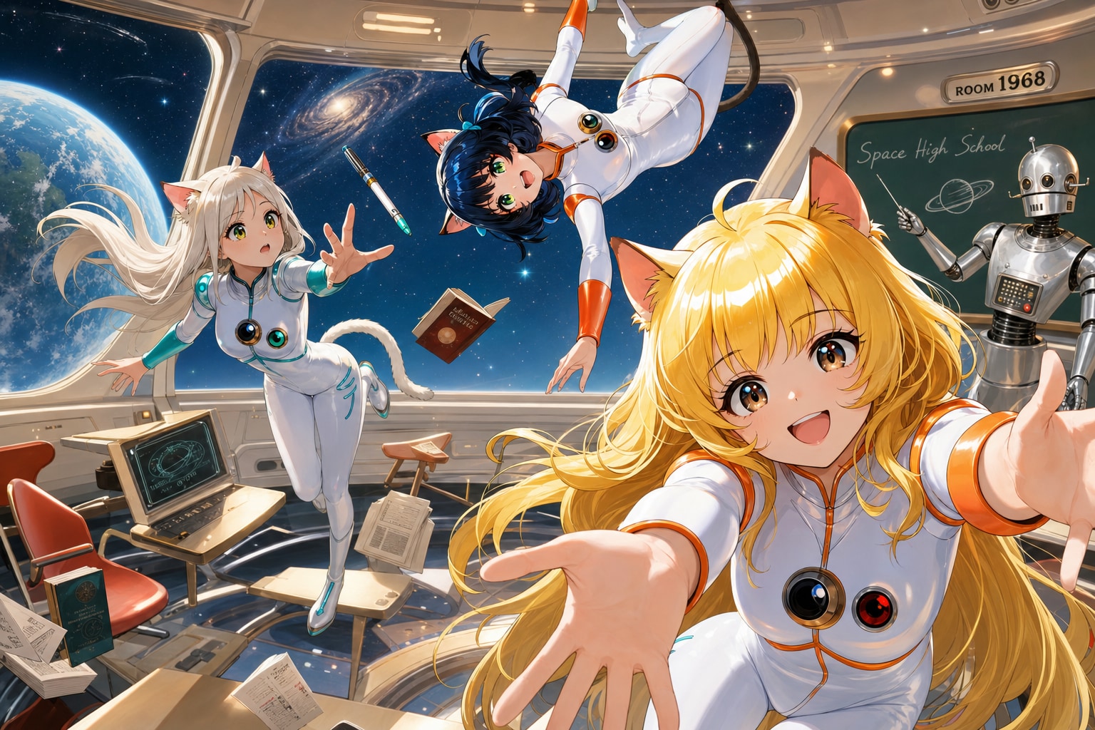 ある日突然！?学校が宇宙に来ちゃった！