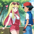 リサはサトシの頬にキスをした！ 6枚目