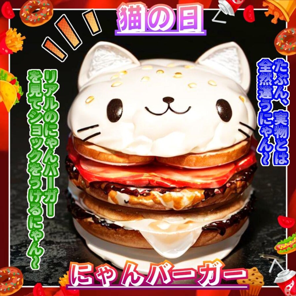 猫の日　にゃんバーガー