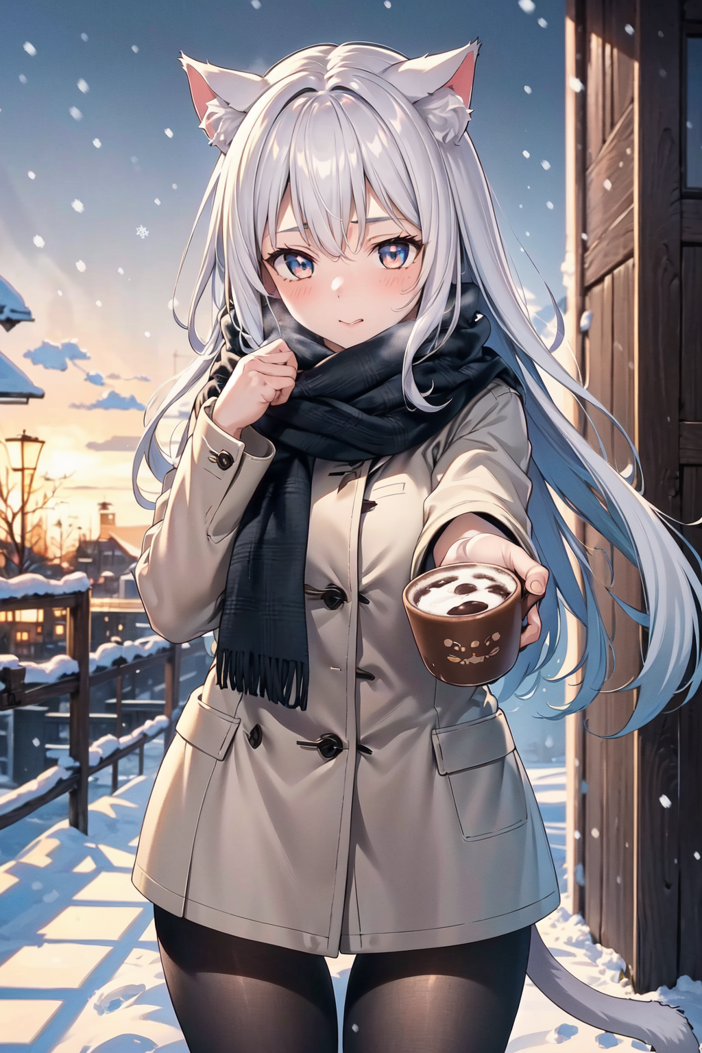 真冬のケモ耳少女 3枚目