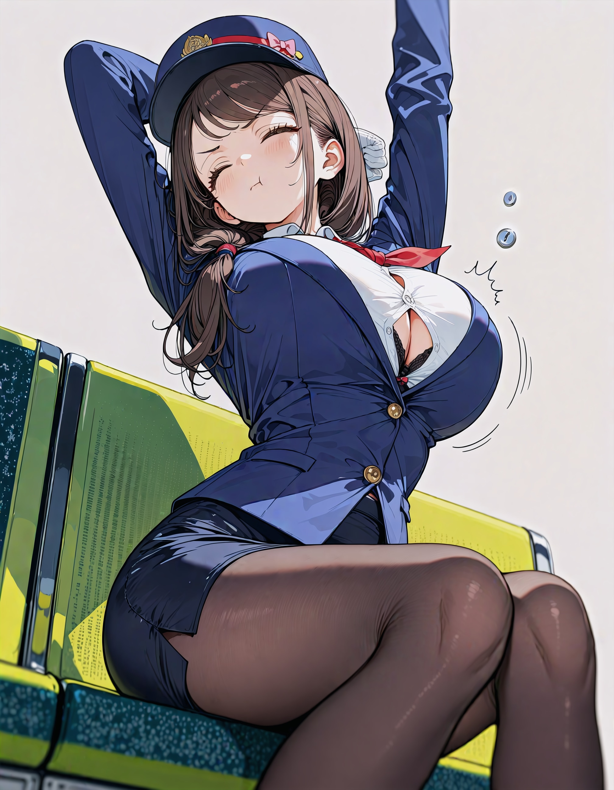 ん～… 休憩～…（ばつん）