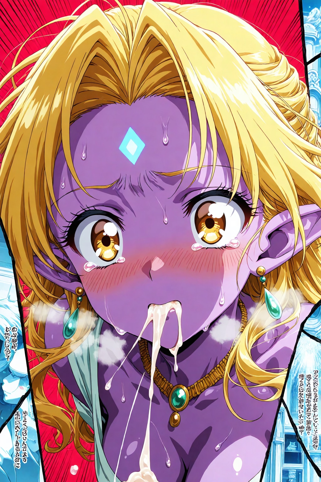 仮面紳士の濃いのを飲み干せなければ消滅が待っている💦女怪人ちゃん・・だけど？「もう限界💦」