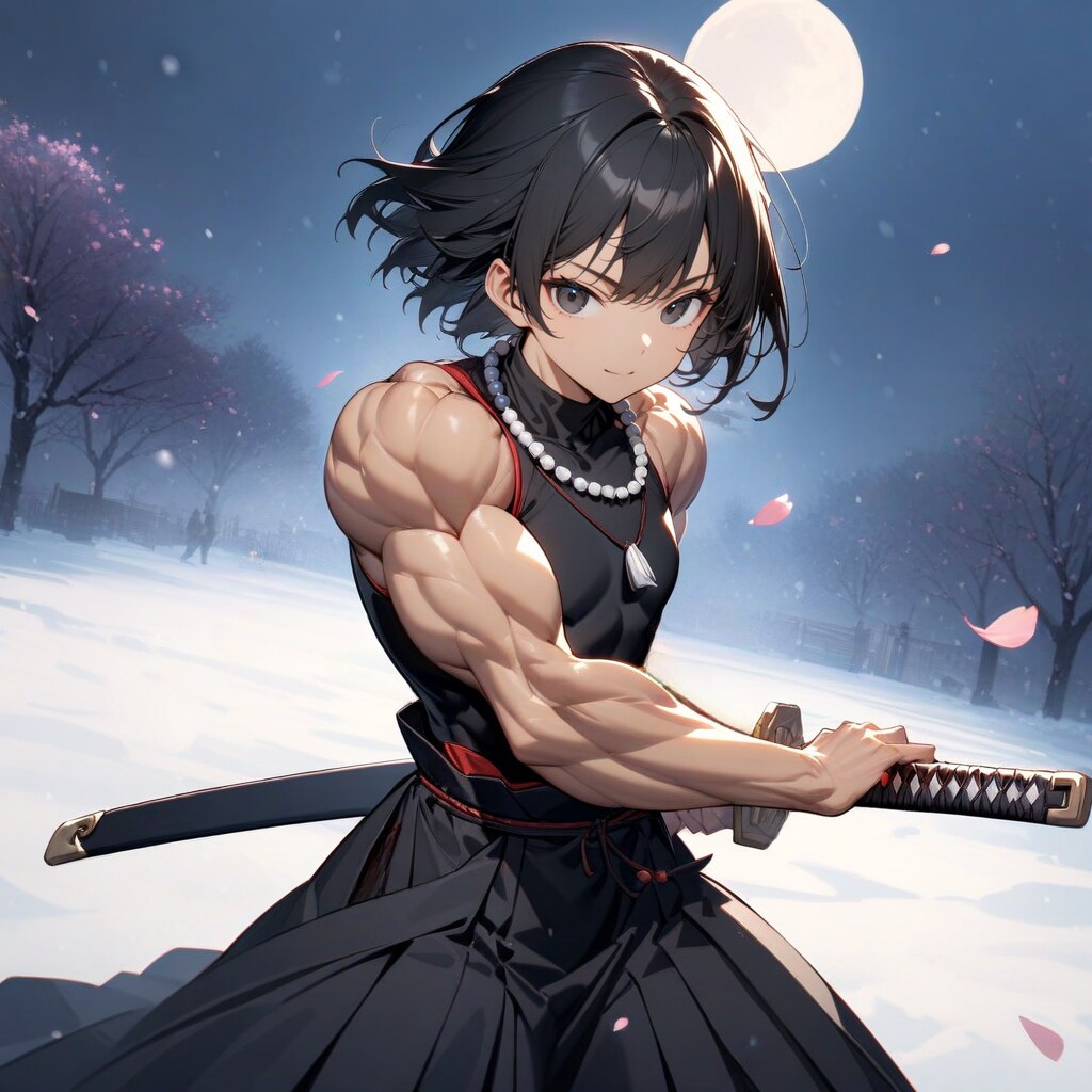 乱れ雪月花の構えをとる武を極めし僧侶