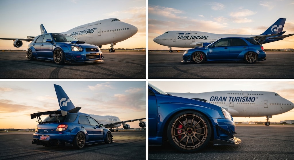 ボーイング747とインプレッサスポーツワゴン