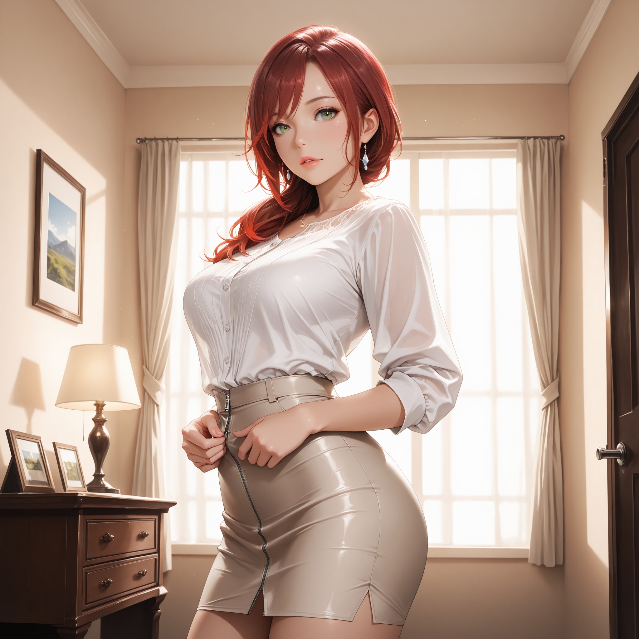 ファスナーを下ろす前 | の人気AIイラスト・グラビア