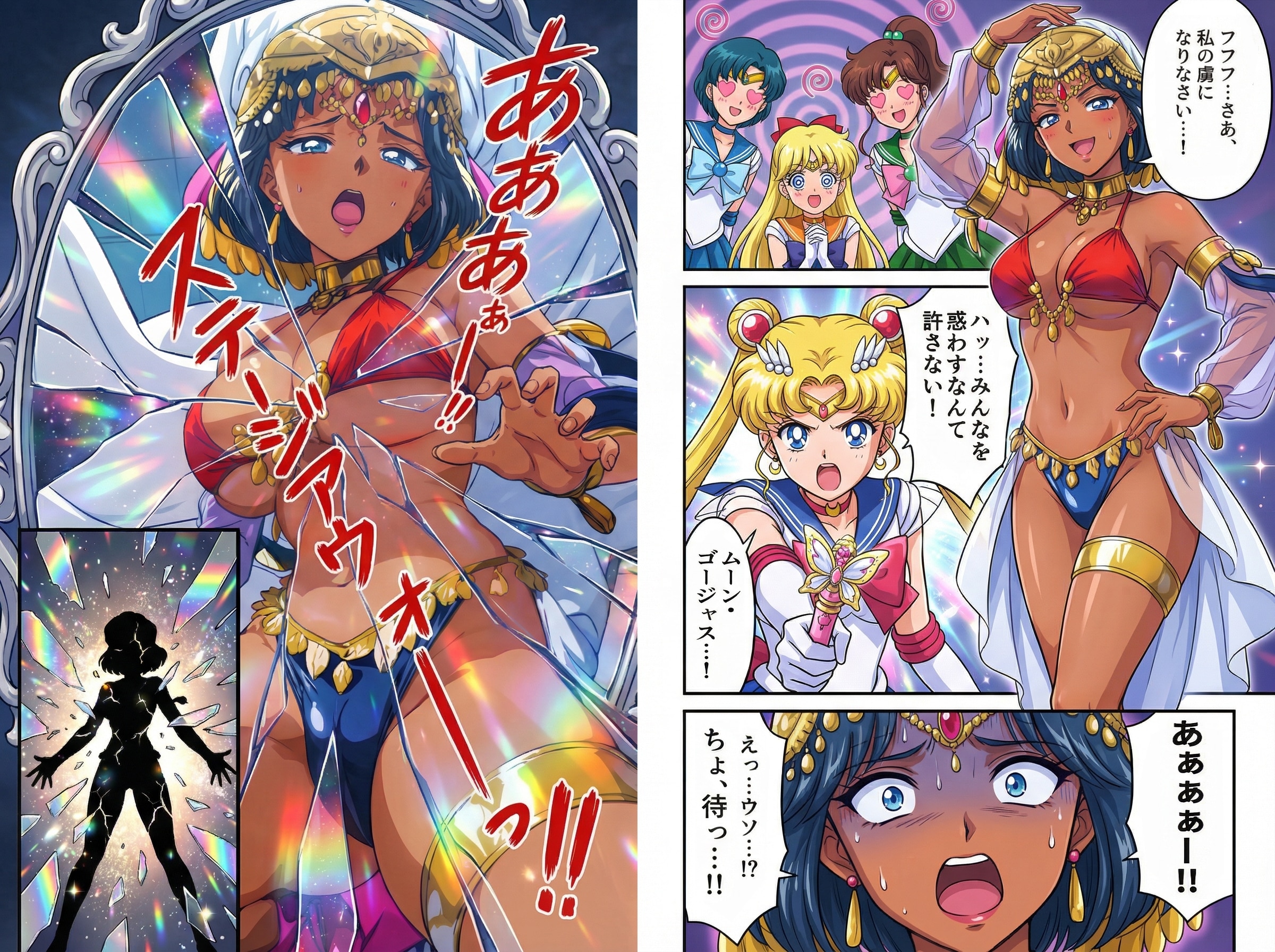 結果があれば過程が作れる？最近のAI漫画♪・・（やられ画像を用意すれば、やられ（結末）に続く画像を描いてくれるかも♪応用もある程度きくよ♪）