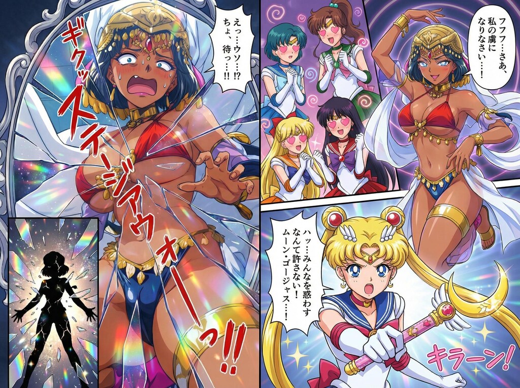 結果があれば過程が作れる？最近のAI漫画♪・・（やられ画像を用意すれば、やられ（結末）に続く画像を描いてくれるかも♪応用もある程度きくよ♪）