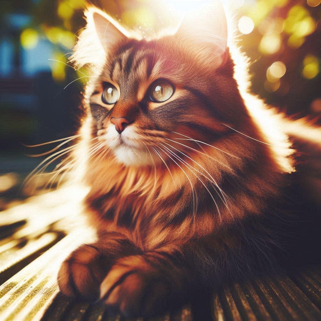 レインダンスする猫