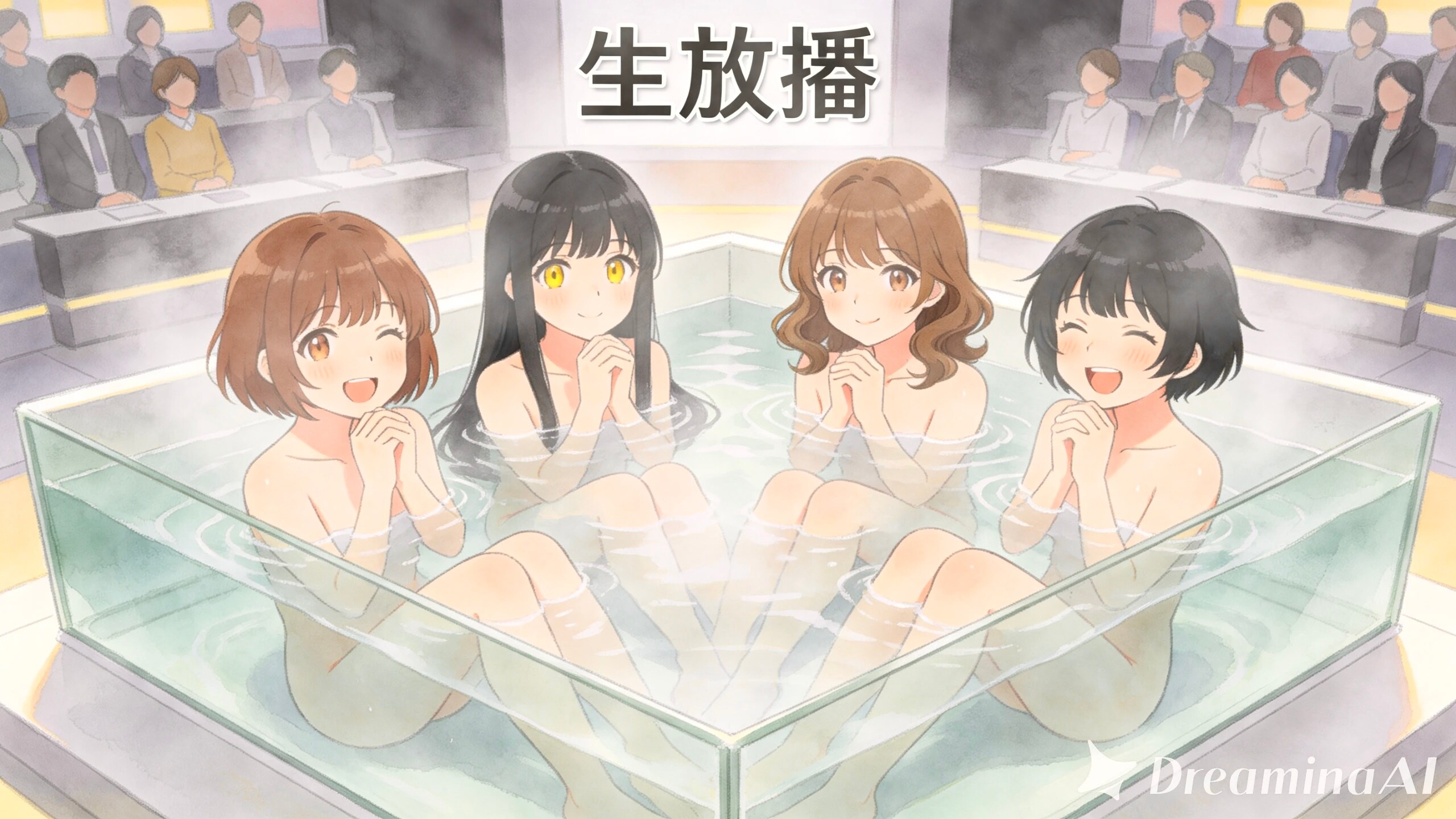 熱湯風呂スタート