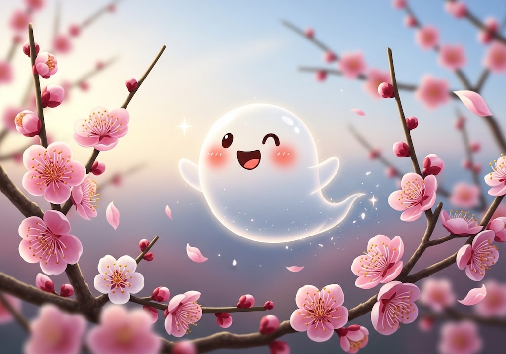 梅とお化けさん