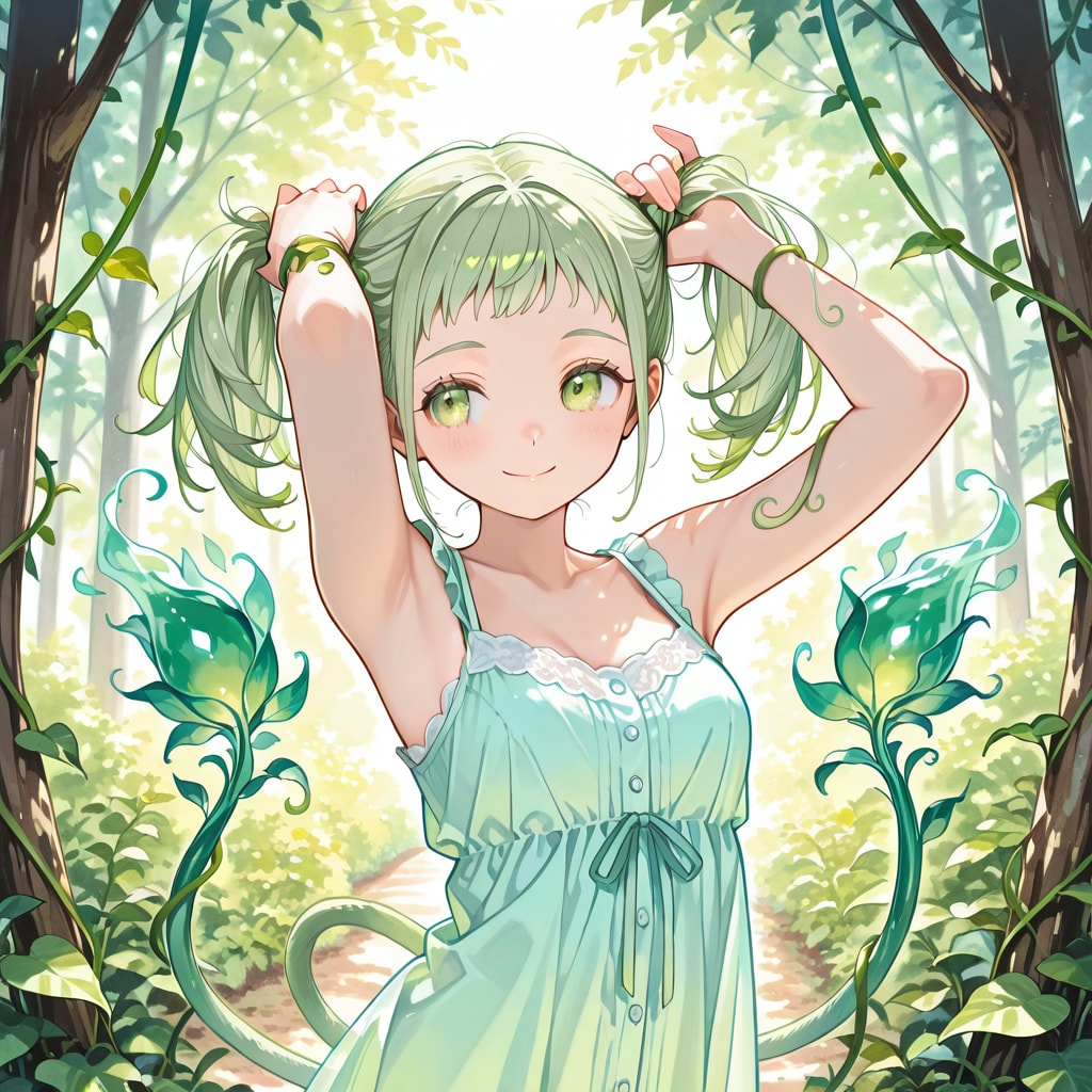 DRYADの森で手ツインテをするDAYSYちゃん（１）ECHIDNA