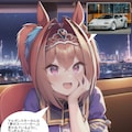 ウマ娘・ダイワスカーレット、ドバイのレストランで贅沢なキャビア料理等を頂きながら寛ぐ 4枚目