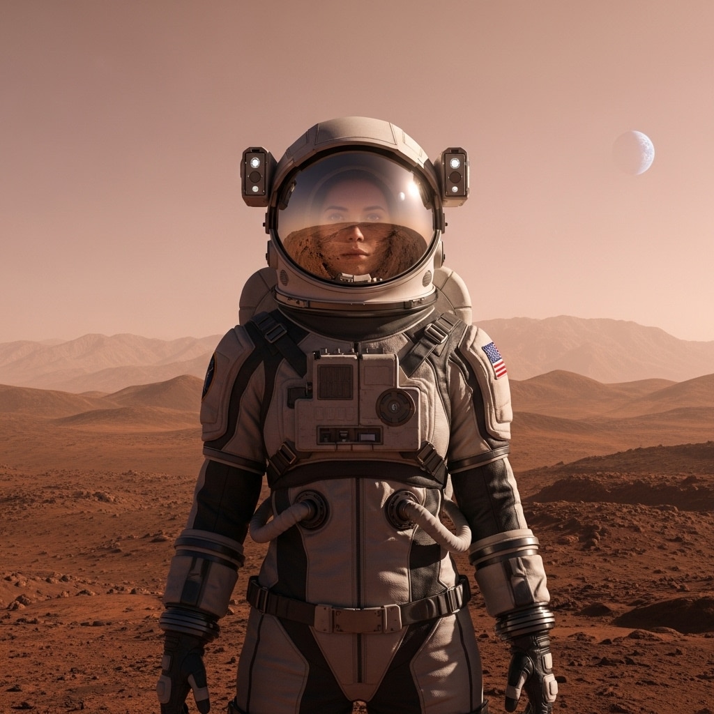 火星を散歩中。