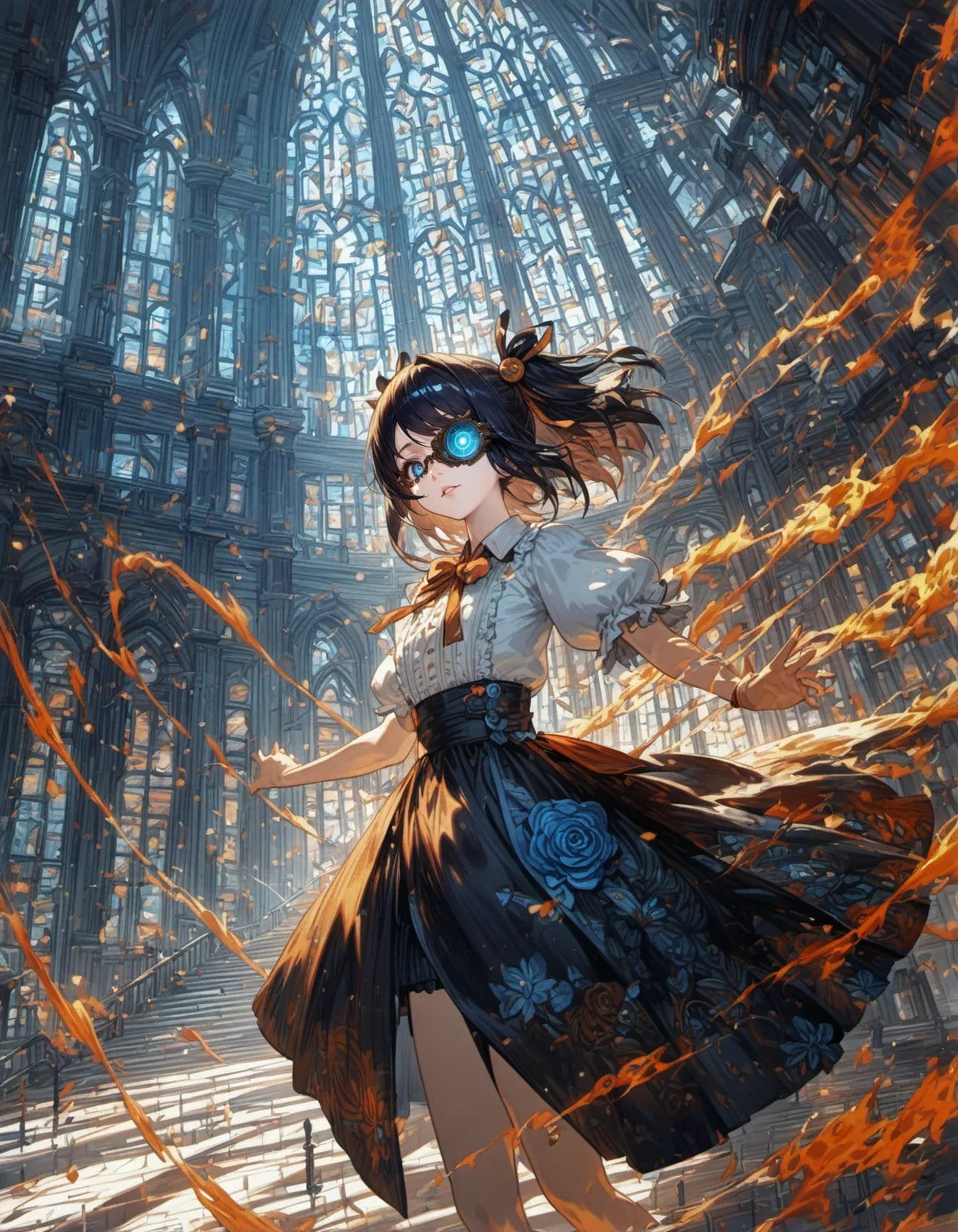 Ember Dance in the Ruins | の人気AIイラスト・グラビア