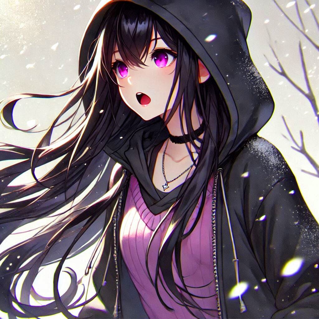 白い息を吐いていそうな、うちの子＊その1(2枚)