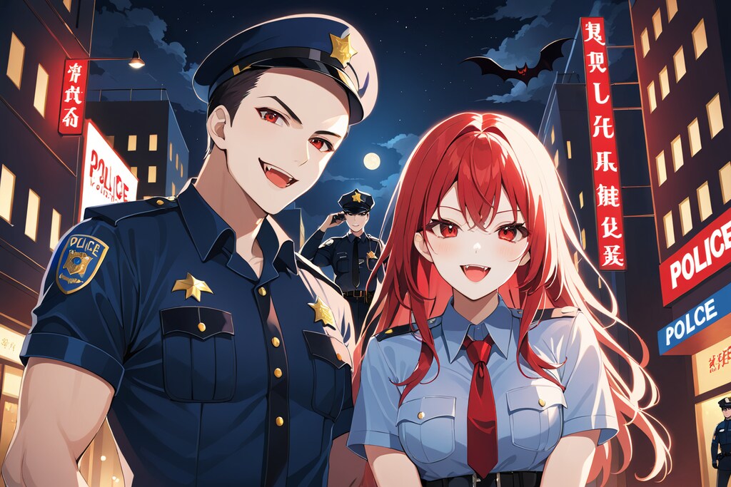 警察官カップルは吸血鬼