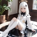 【原神　パイモン】コスプレ風イラスト 4枚目