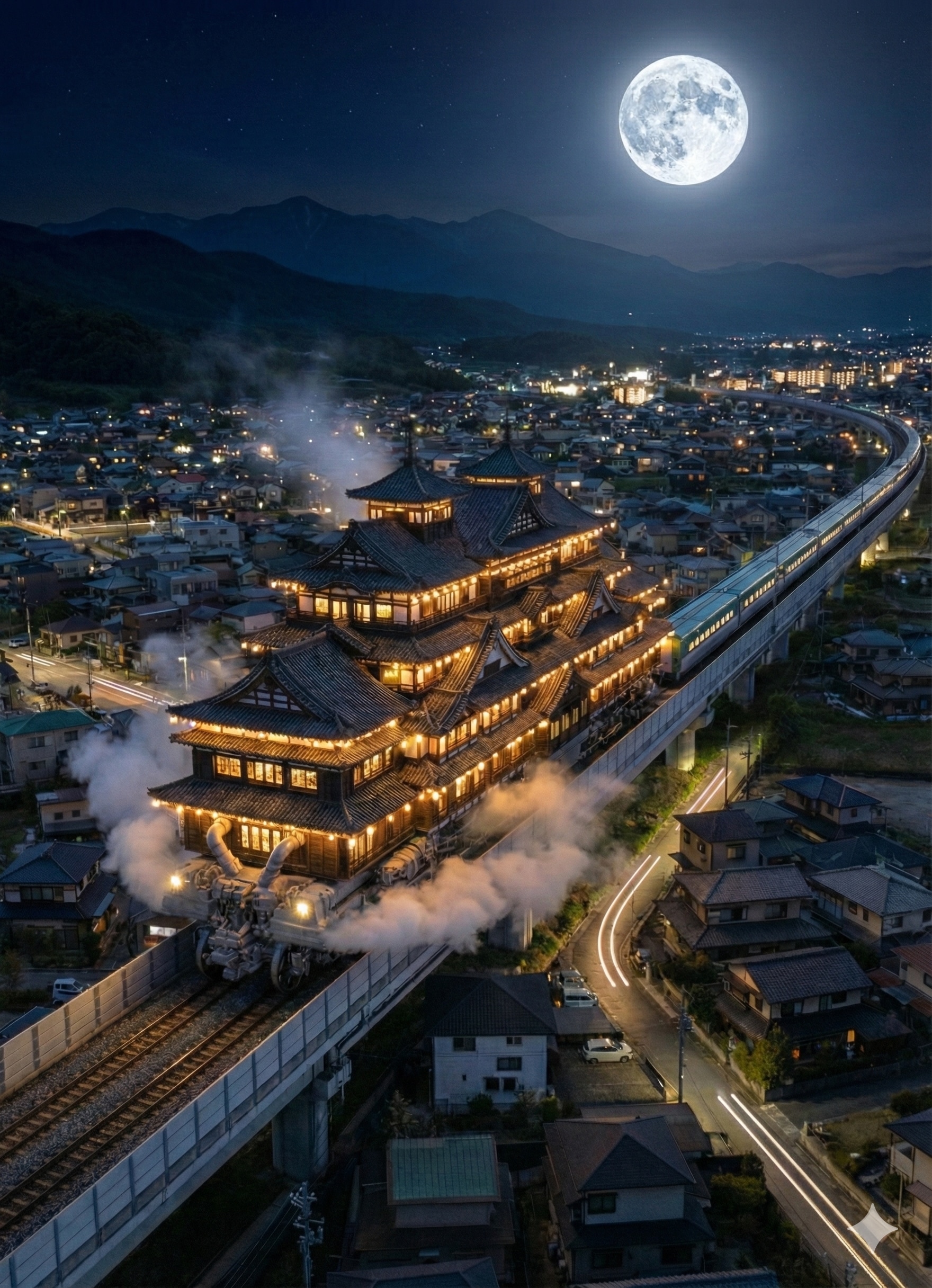 救援列車連結（移動温泉旅館はやぶさ60号） | の人気AIイラスト・グラビア