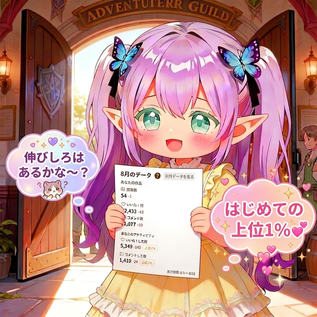 ギルドのみんな、いつもありがとう報告書♡