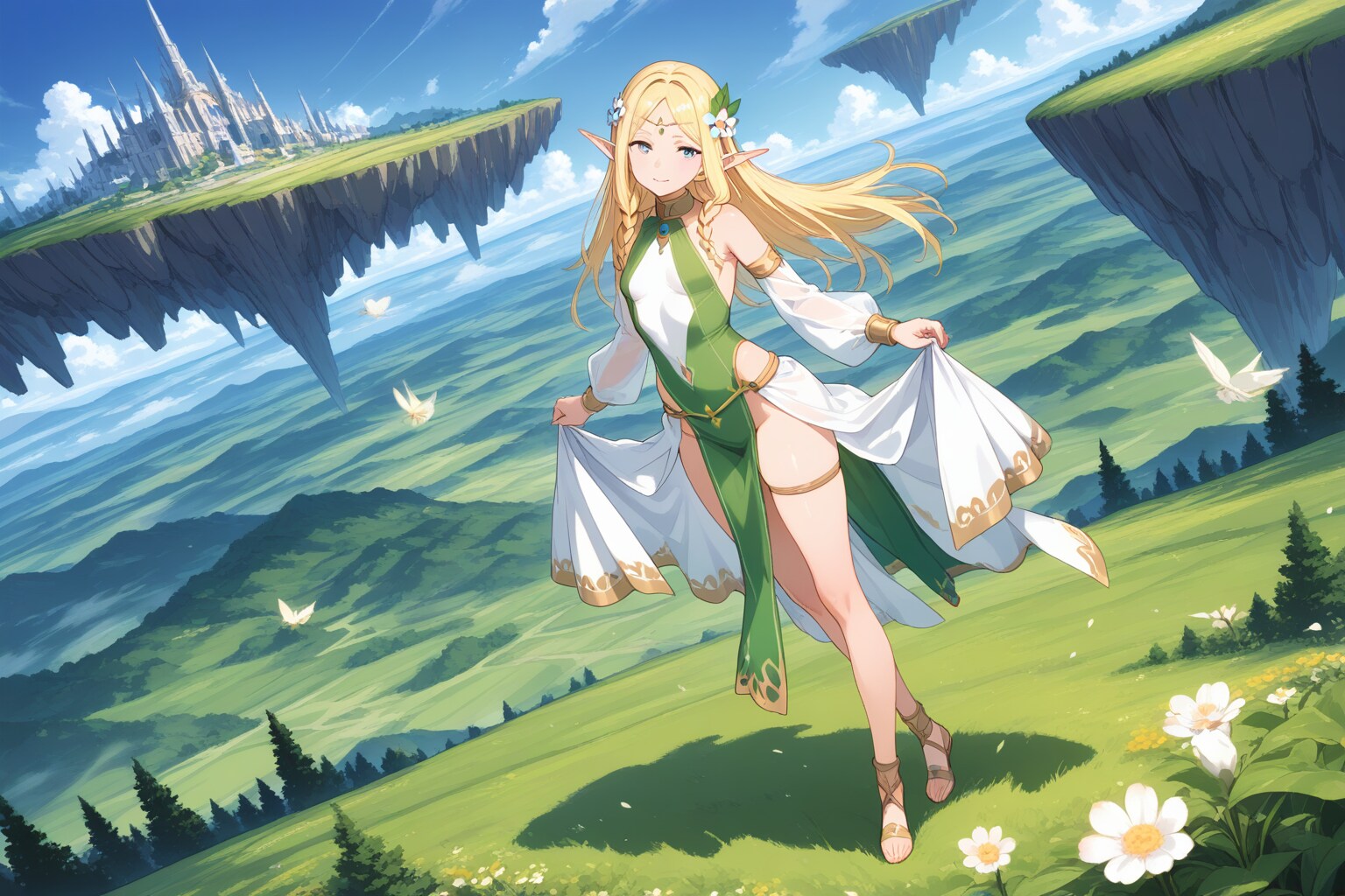 胸が小さい方のエルフ