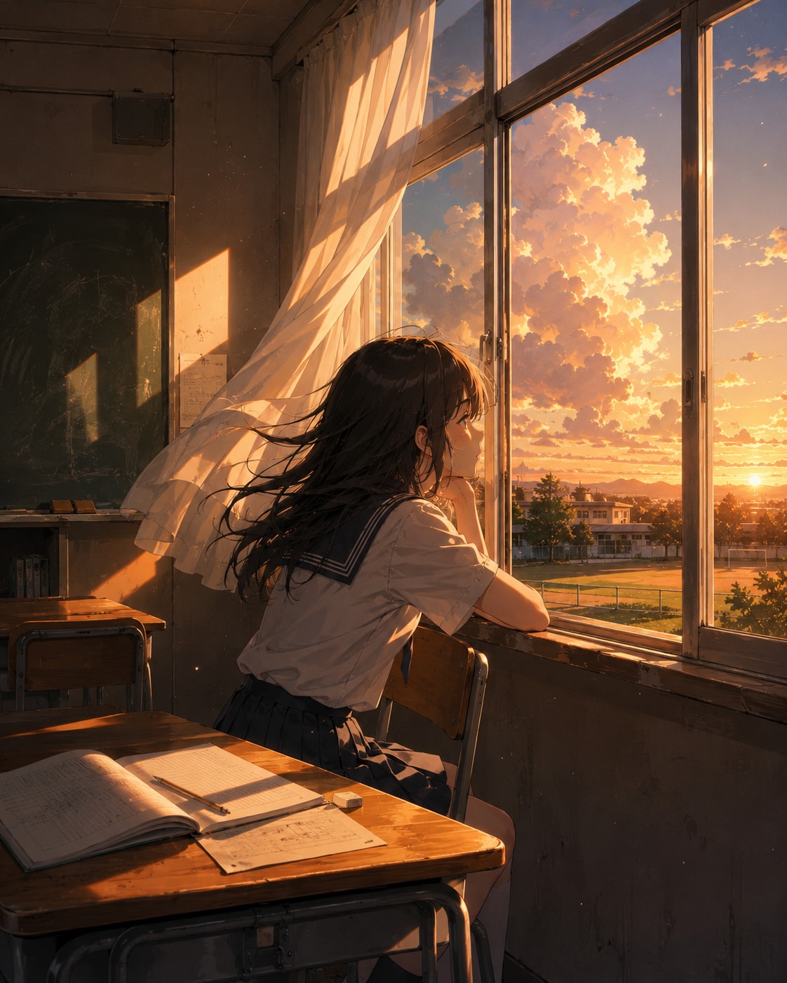 夏休み、あと三日。 | の人気AIイラスト・グラビア