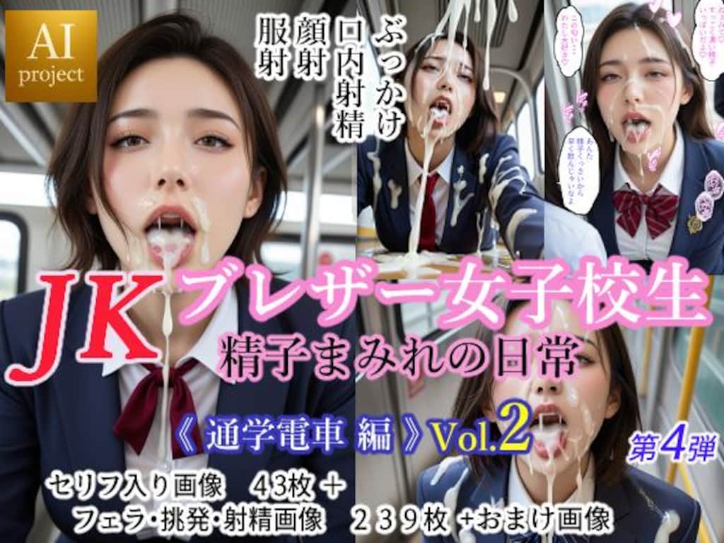 JK ブレザー女子校生 精子まみれの日常 《通学電車 編》 vol.2