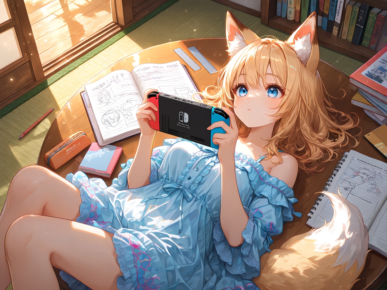 宿題はもうあきらめた | の人気AIイラスト・グラビア