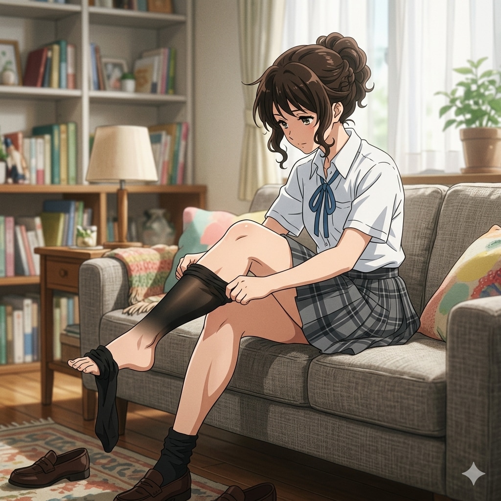 蒸れた…いつも…