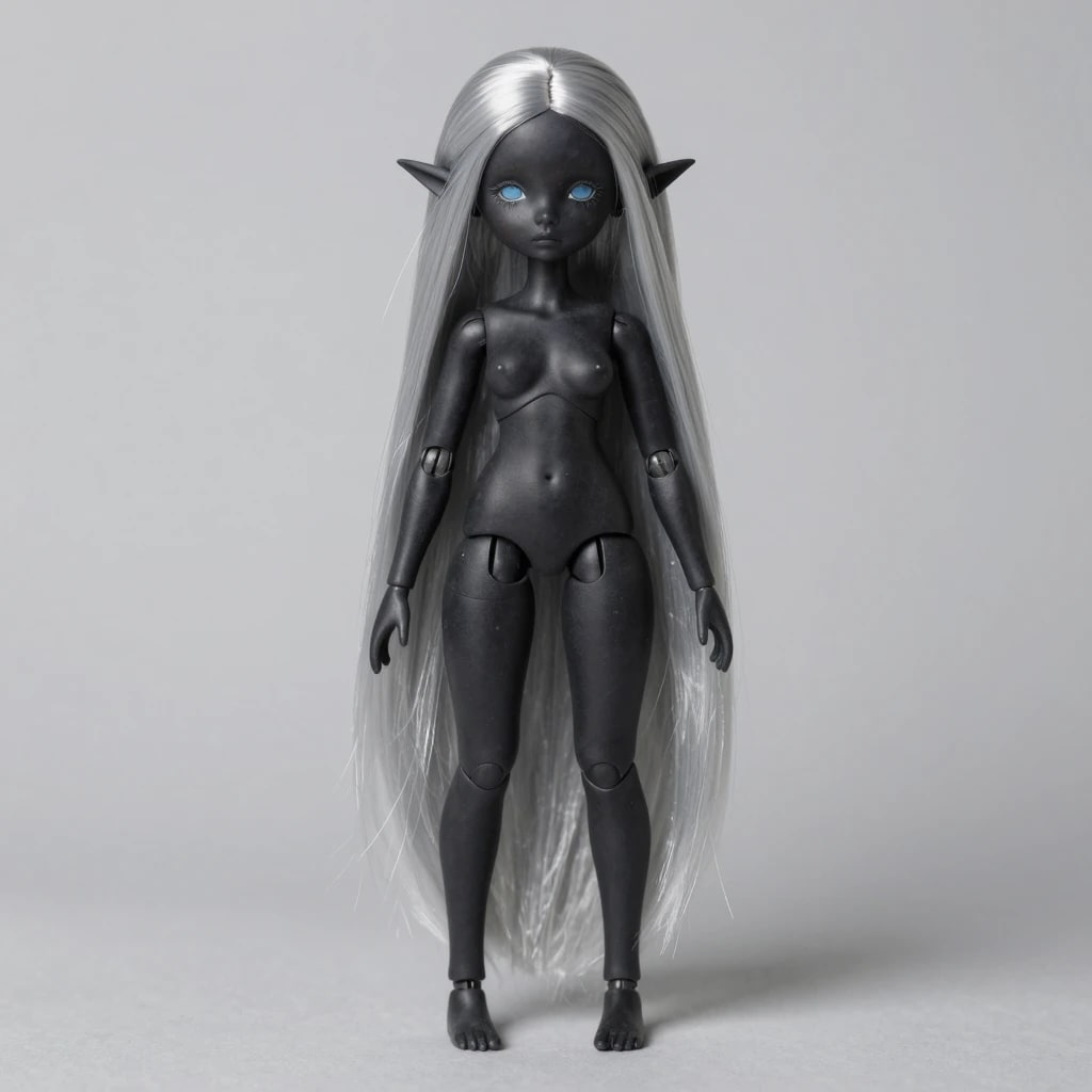 漆黒ダークエルフドール