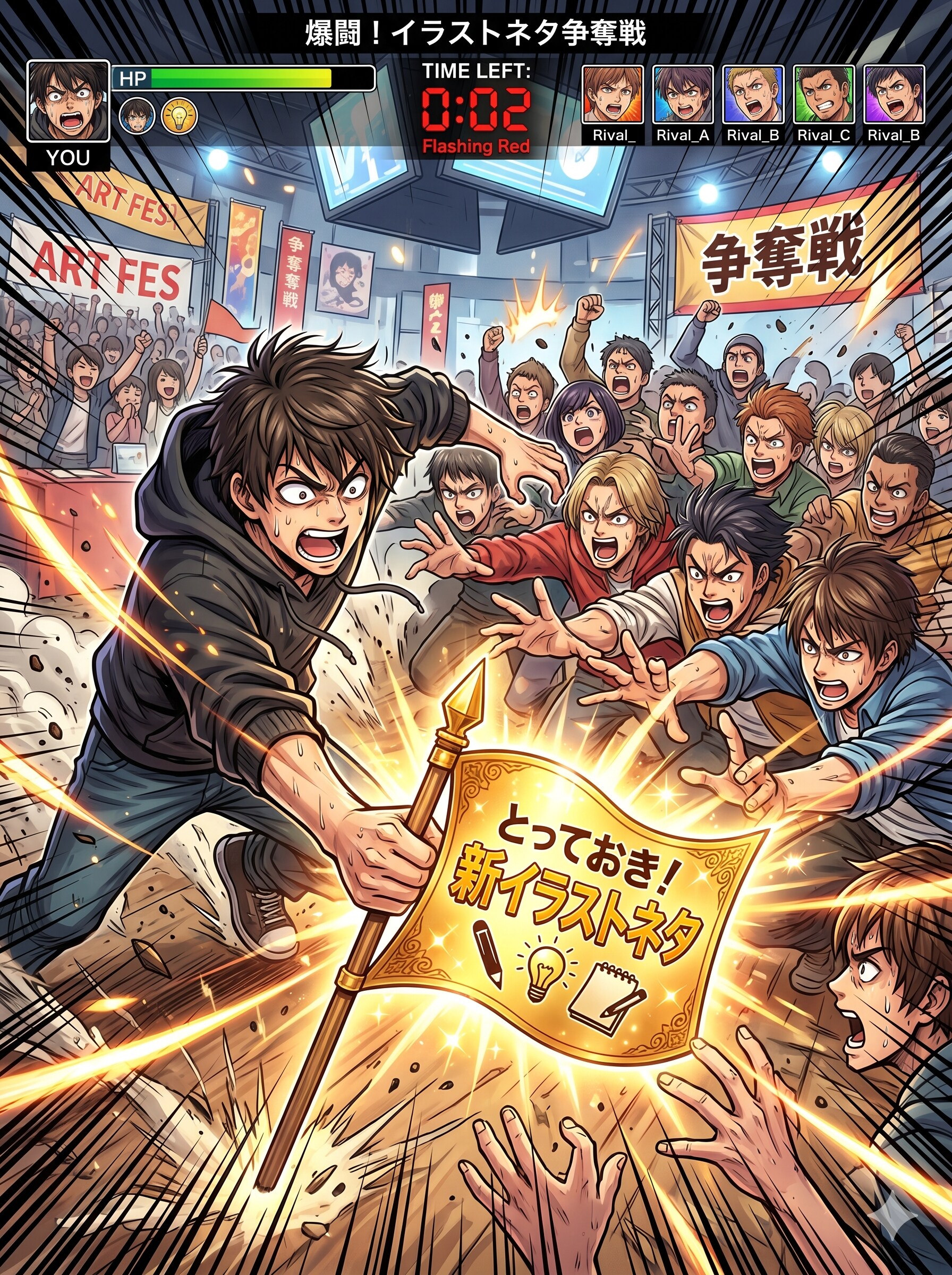 絵の新ネタ争奪戦