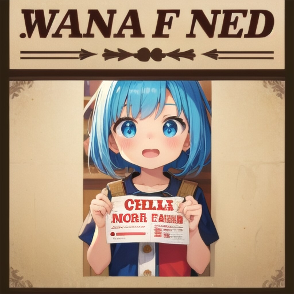 指名手配ポスター(一発勝負)