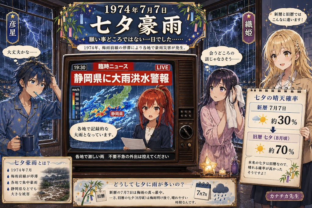 7月7日は七夕豪雨の日☔