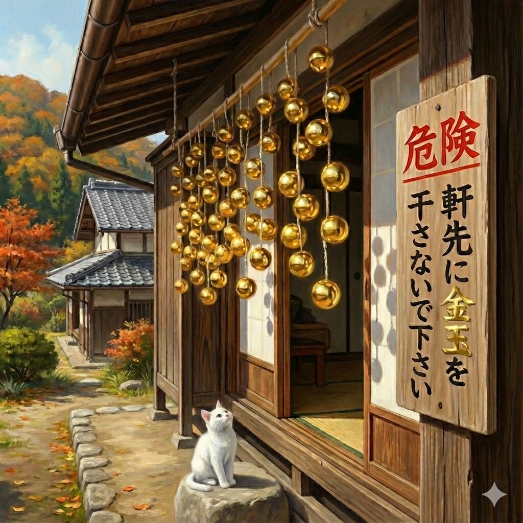 軒先に金玉を干さないで下さい