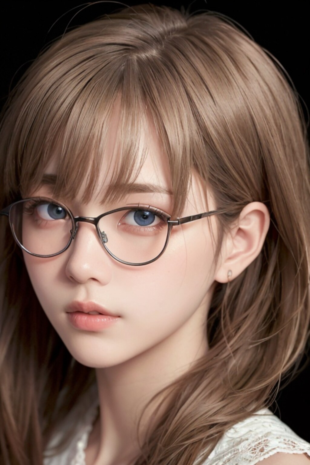 眼鏡女子