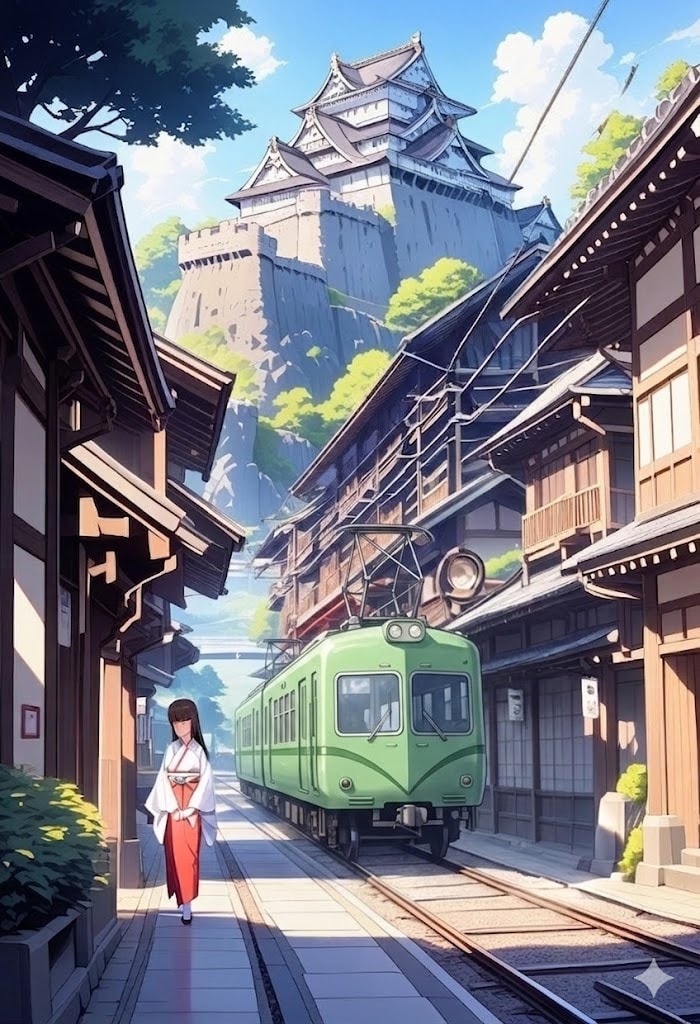 城下町電車（改訂） | の人気AIイラスト・グラビア