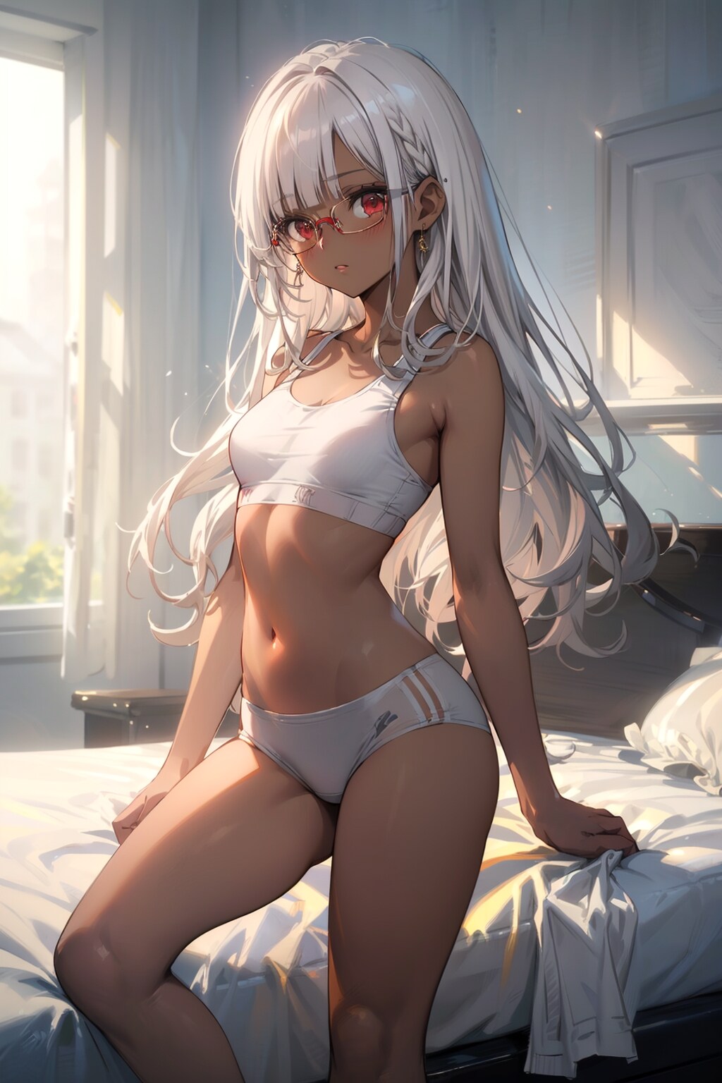 スポブラの眼鏡っ娘