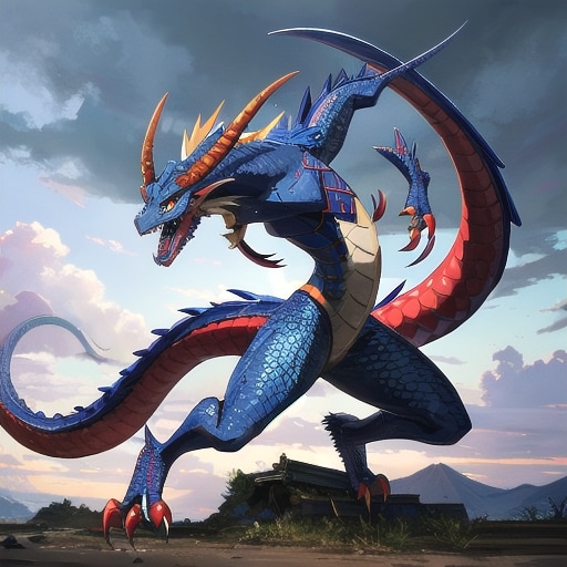 青い龍