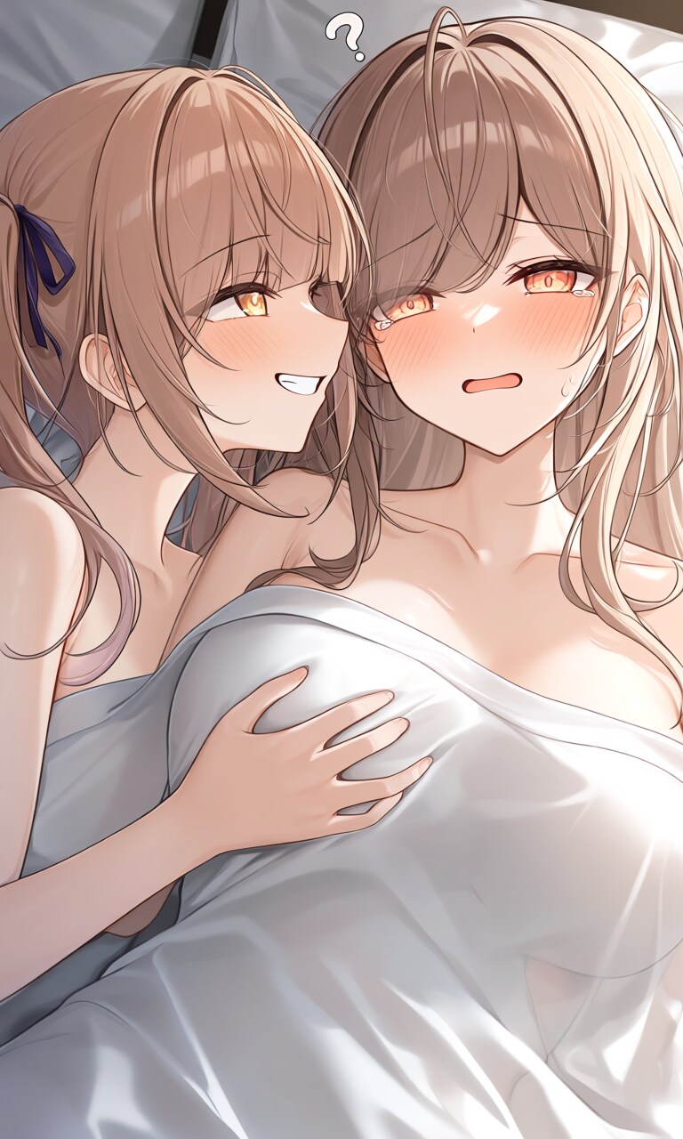 妹に敏感乳首いじられてイク姉