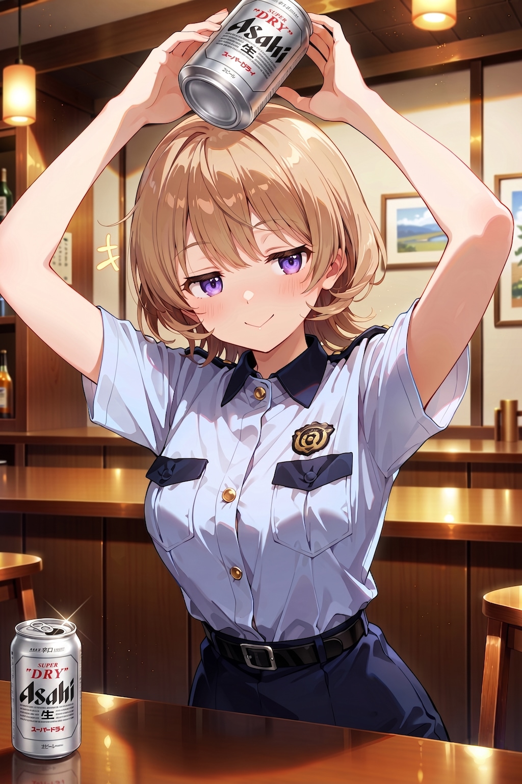 ジト目婦警さんとビール ～乾さつきのドライな日常～ Z513