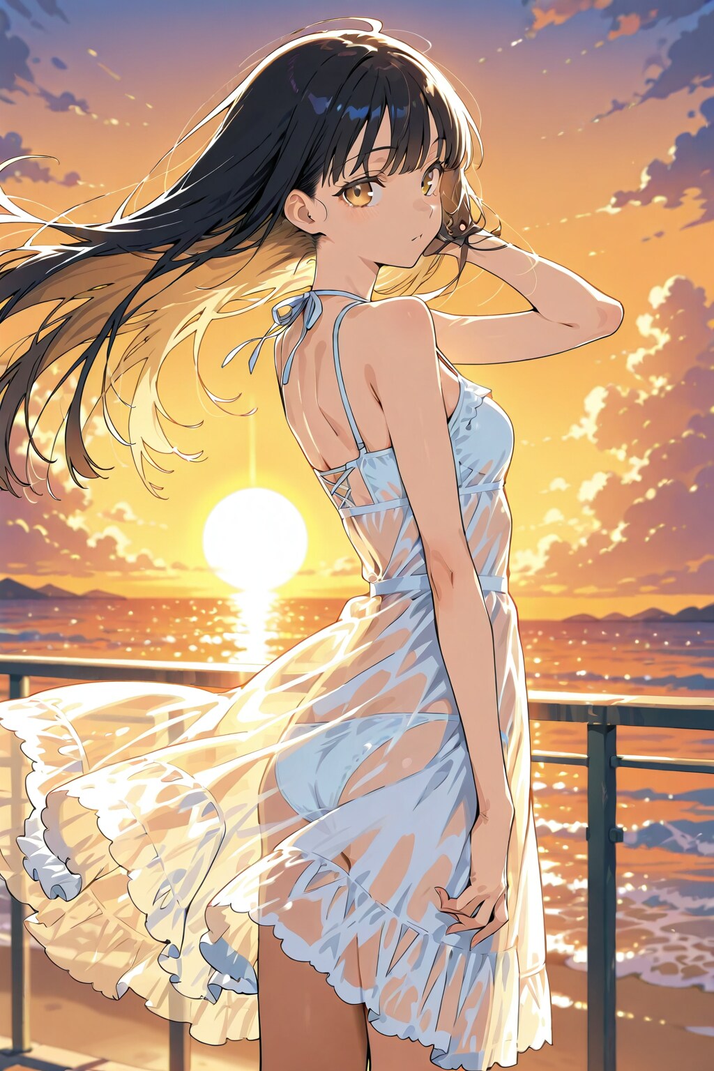 夕暮れバックライト