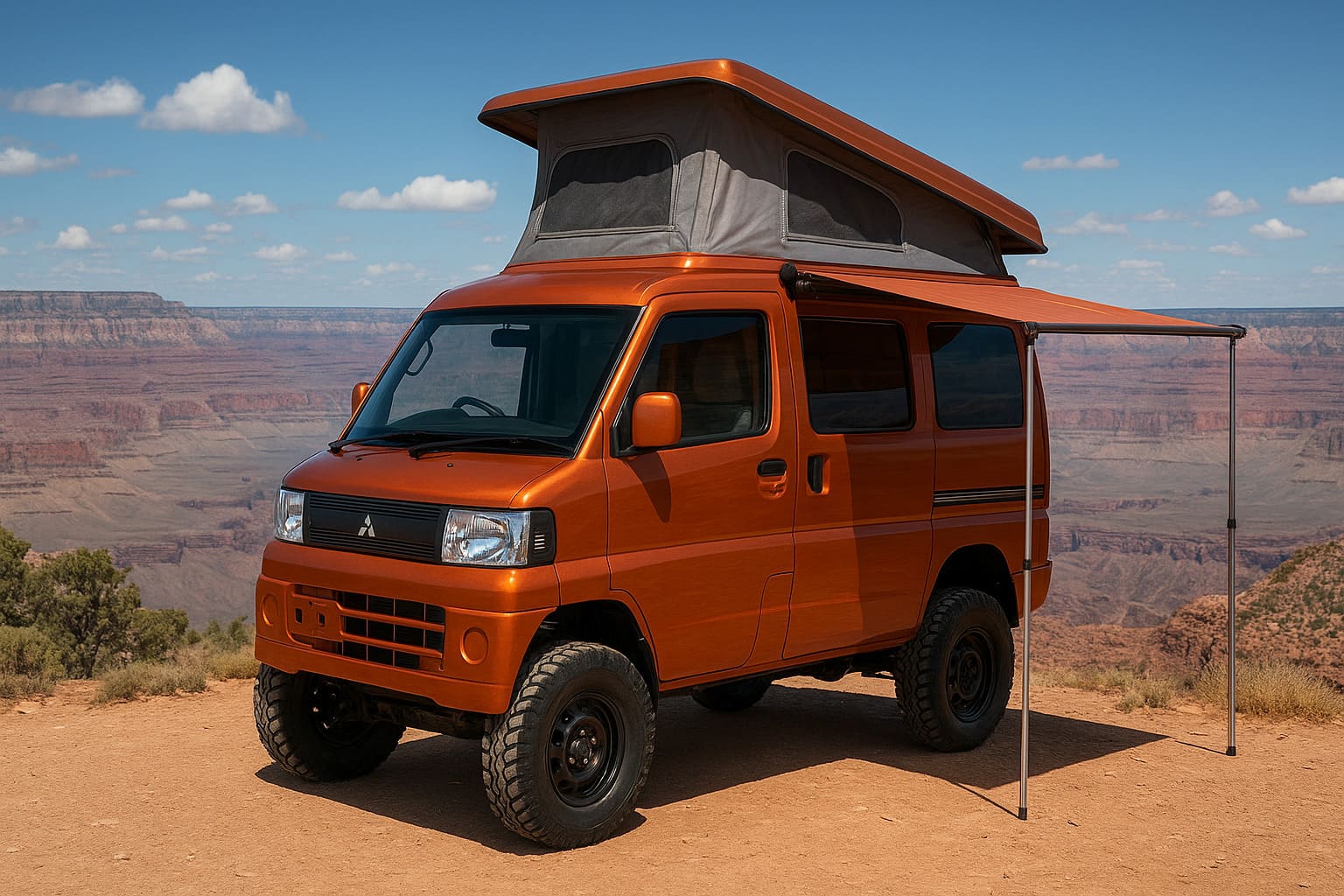 ミニキャブバンキャンピングカー | の人気AIイラスト・グラビア