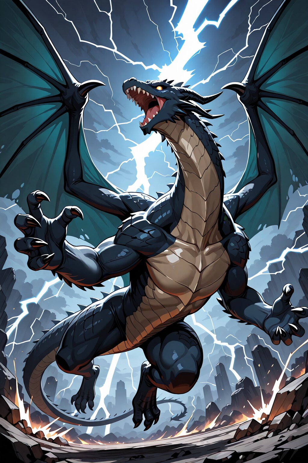 ドラゴンが現れた。