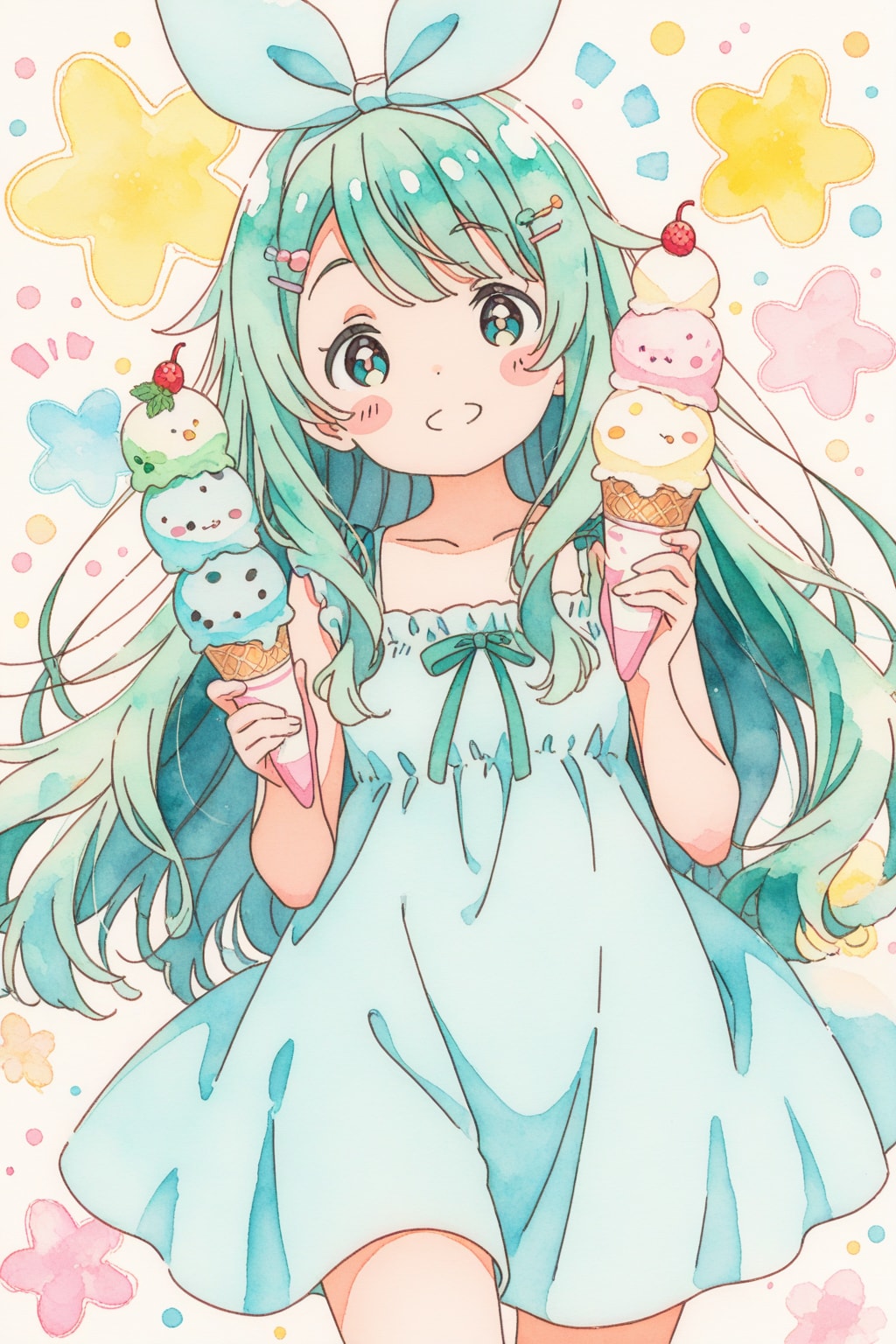 溶ける前にあげる、トリプルアイスクリーム