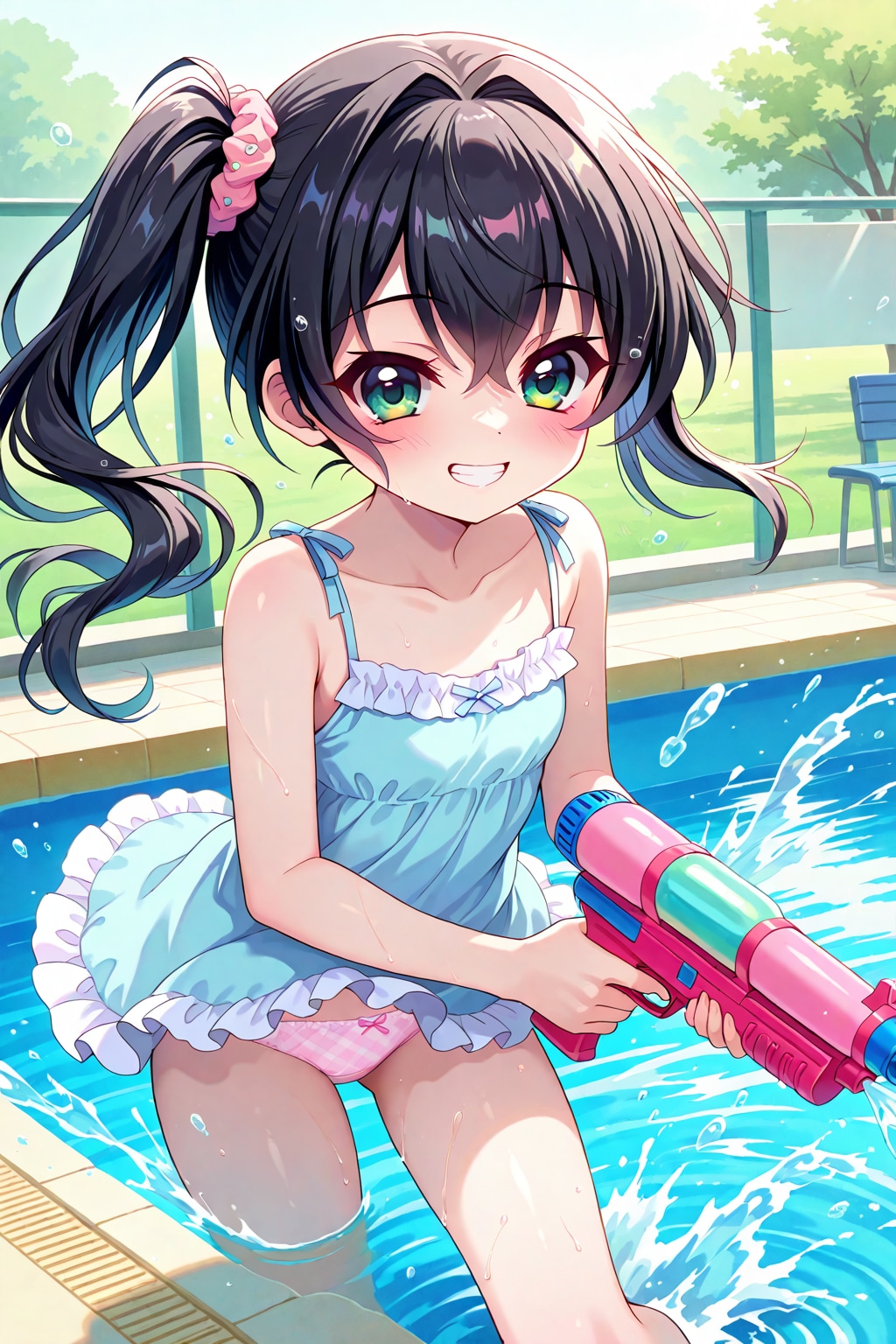 水鉄砲遊び