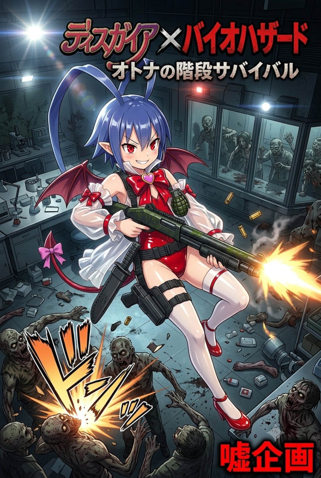 ディスガイア✕バイオハザード表紙　ラハール