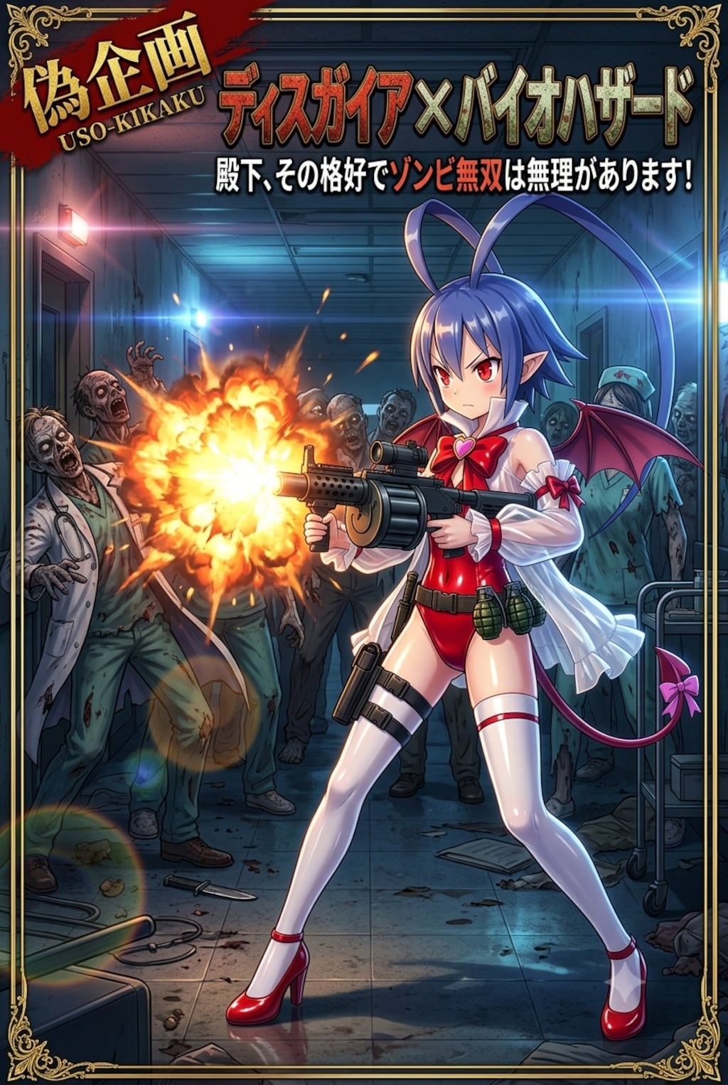 ディスガイア✕バイオハザード表紙　ラハール