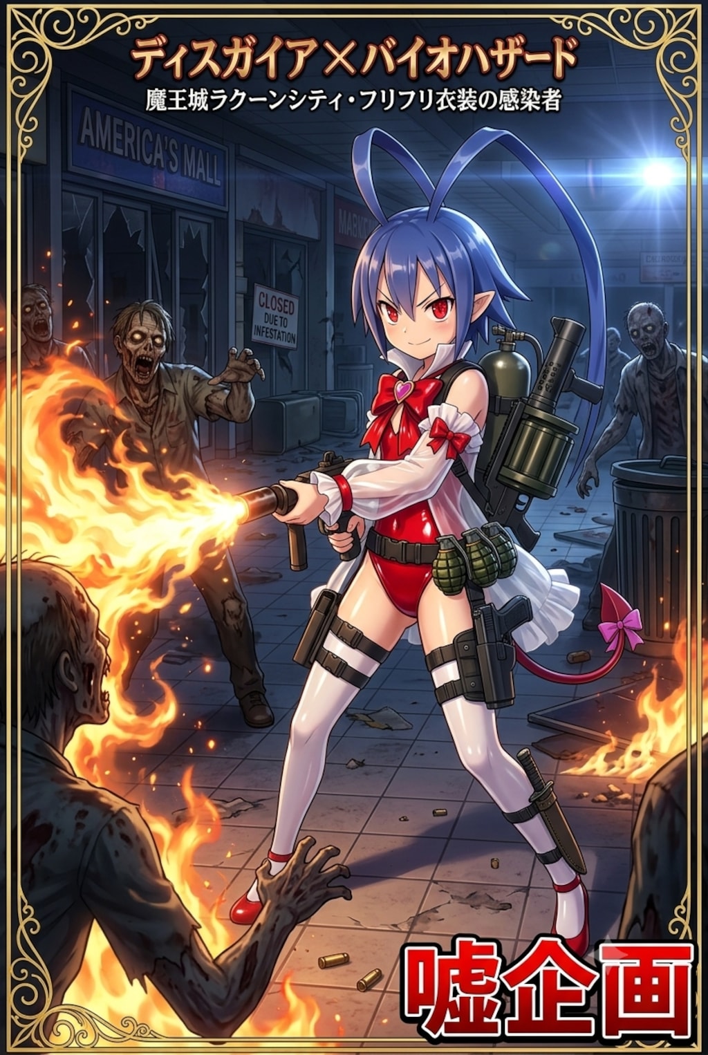 ディスガイア✕バイオハザード表紙　ラハール