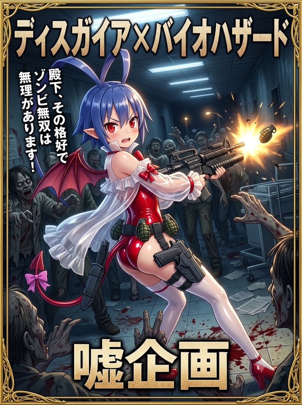 ディスガイア✕バイオハザード表紙　ラハール