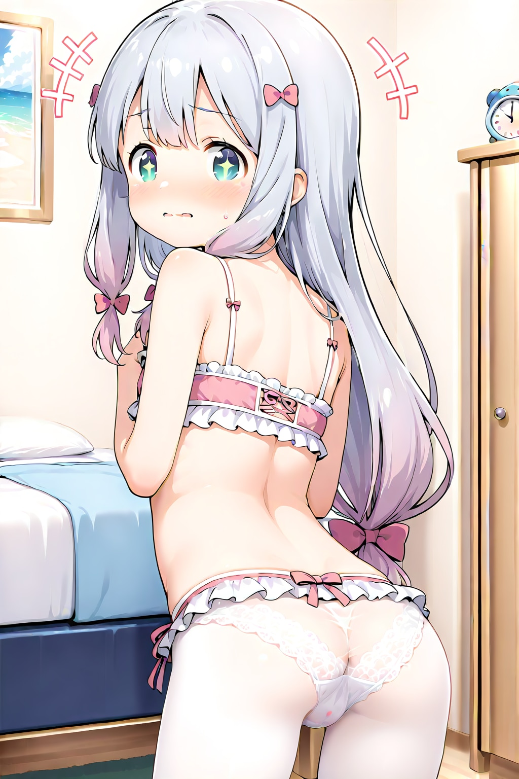 和泉紗霧_着替え中 『勝手にドア開けるなって、ゆったのに⋯』